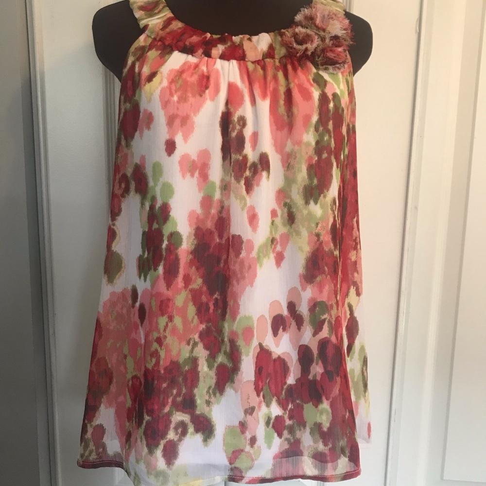 Ab studio sleeveless top blouse
